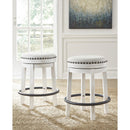 Signature Design by Ashley Valebeck D546-324 Upholstered Swivel Stool IMAGE 3