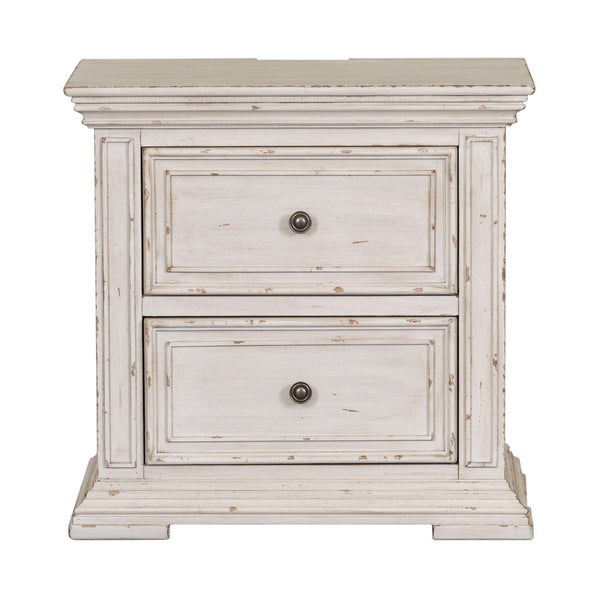  Liberty Furniture Industries Inc. Big Valley 361W-BR62 Bedside Chest w/ Charging Station IMAGE 1