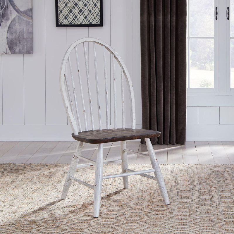  Liberty Furniture Industries Inc. Farmhouse 139WH-C1000S Windsor Back Side Chair IMAGE 6