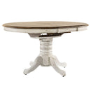  Liberty Furniture Industries Inc. Carolina Crossing 186W-CD-PED Oval Pedestal Table - White IMAGE 1