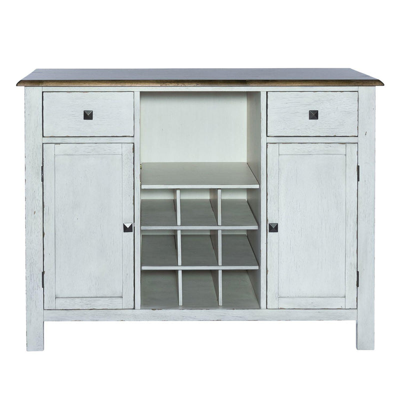  Liberty Furniture Industries Inc. Carolina Crossing 186W-SR4836 Server - White IMAGE 1