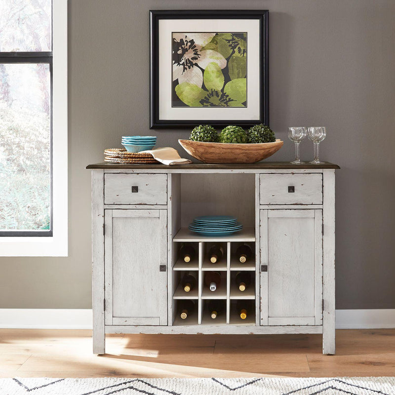  Liberty Furniture Industries Inc. Carolina Crossing 186W-SR4836 Server - White IMAGE 7