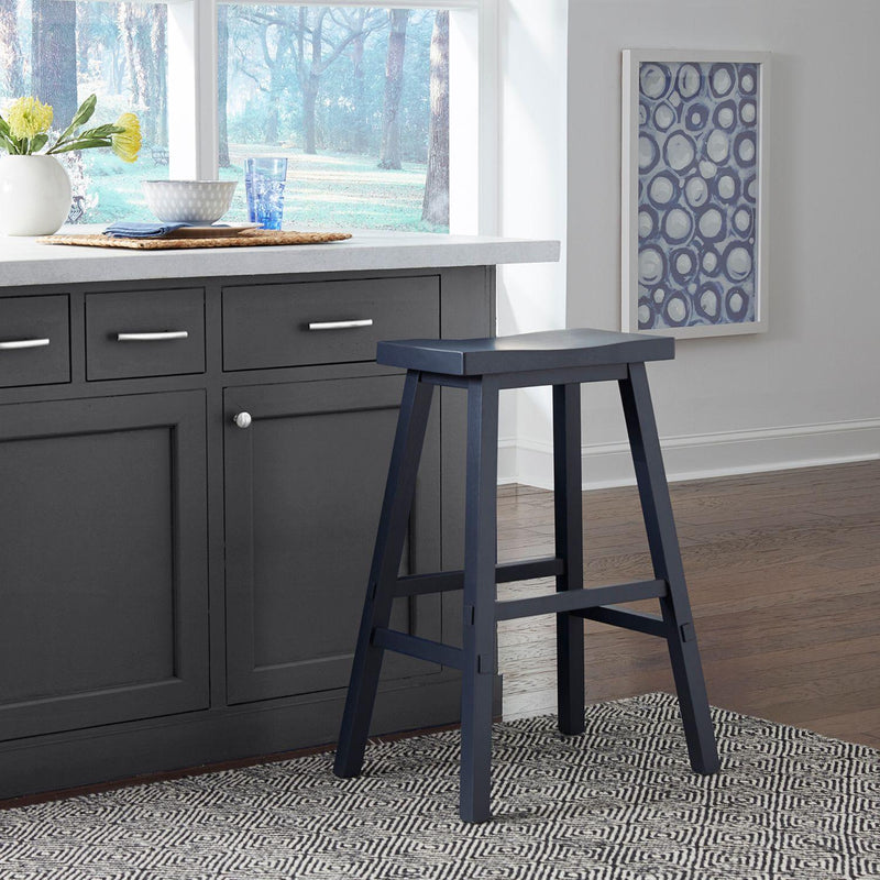  Liberty Furniture Industries Inc. Creations II 38-B1830 Sawhorse Stool - Navy IMAGE 6