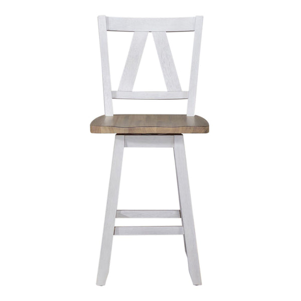  Liberty Furniture Industries Inc. Lindsey Farm 62WH-B250324 Counter Height Swivel Chair IMAGE 1