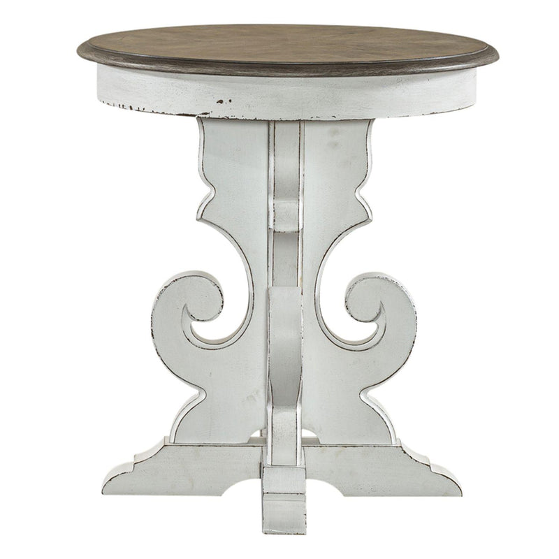  Liberty Furniture Industries Inc. Magnolia Manor 244-OT1022 Round End Table IMAGE 2