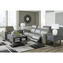 Signature Design by Ashley Correze U94202S2 3 pc Power Reclining Sectional IMAGE 10