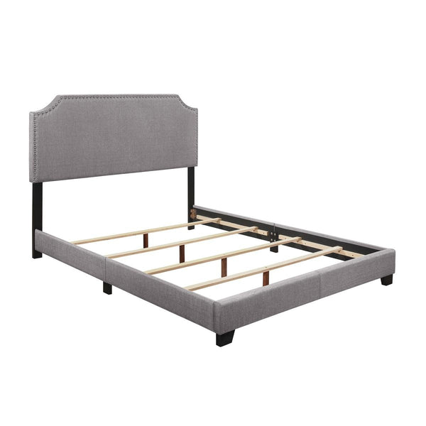 Homelegance Full Upholstered Platform Bed SH235FGRY-1 IMAGE 1