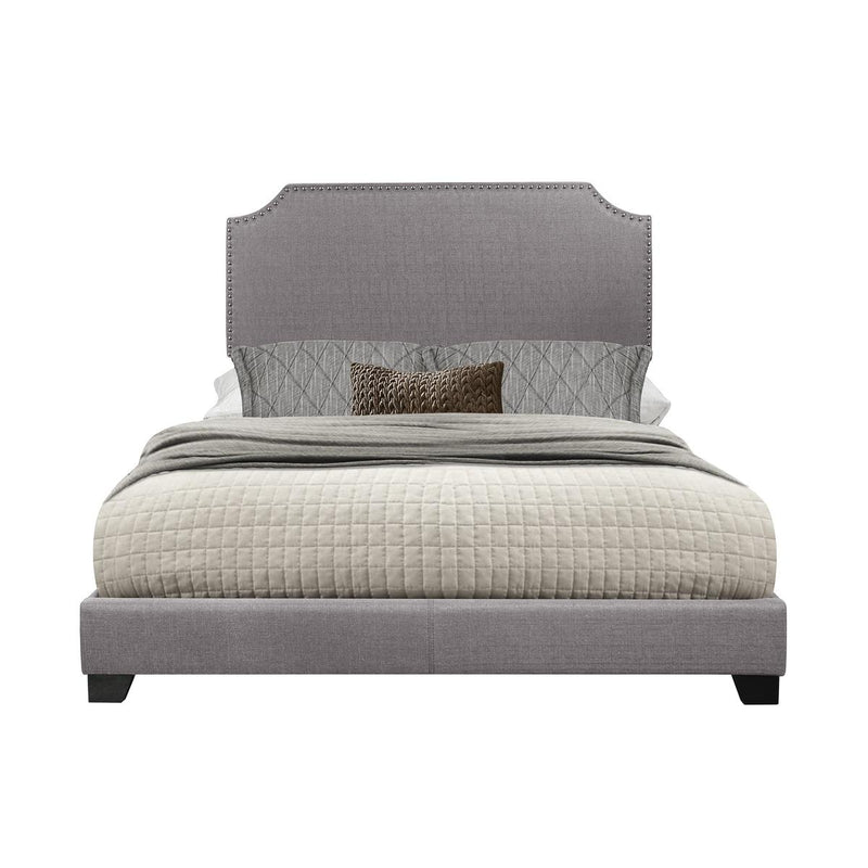 Homelegance Full Upholstered Platform Bed SH235FGRY-1 IMAGE 3