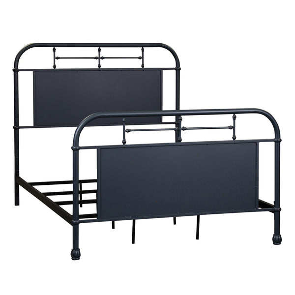  Liberty Furniture Industries Inc. Vintage 179-BR17HFR-N Full Metal Bed - Navy IMAGE 1