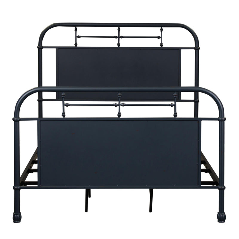  Liberty Furniture Industries Inc. Vintage 179-BR17HFR-N Full Metal Bed - Navy IMAGE 2