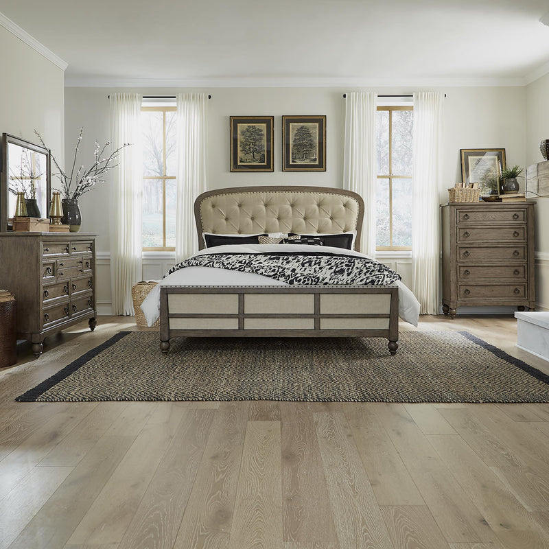  Liberty Furniture Industries Inc. Americana Farmhouse 615-BR-QSH Queen Shelter Bed IMAGE 3
