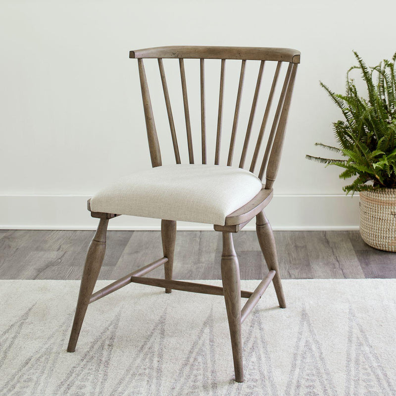  Liberty Furniture Industries Inc. Americana Farmhouse 615-C1001S Upholstered Seat Windsor Chair IMAGE 1