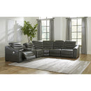Signature Design by Ashley Center Line U63404S4 6 pc Power Reclining Sectional IMAGE 3