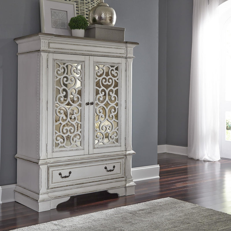  Liberty Furniture Industries Inc. Abbey Park 520-BR42 Mirrored Door Chest IMAGE 1