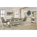 Signature Design by Ashley Bolanburg D647-08 Extra Large Upholstered Dining Room Bench IMAGE 4