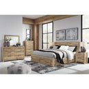 Signature Design by Ashley Hyanna B1050B8 Queen Panel Storage Bed with 2 Under Bed Storage Drawers IMAGE 6