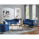 Coaster Furniture Sophia 506862 Upholstered Channel Tufted Loveseat - Blue IMAGE 6