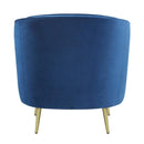 Coaster Furniture Sophia 506863 Upholstered Channel Tufted Barrel Accent Chair - Blue IMAGE 4