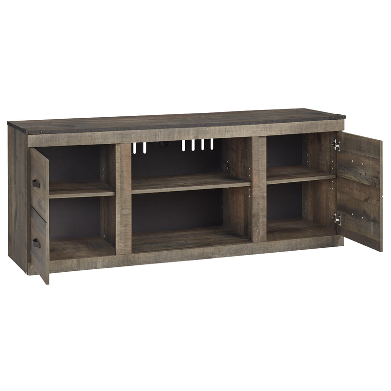  Signature Design by Ashley Trinell EW0446-268 Large TV Stand with Fireplace Option IMAGE 2