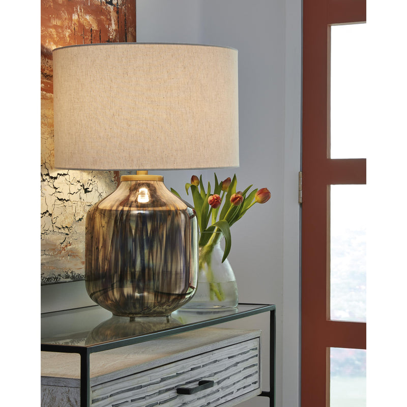 Signature Design by Ashley Jadstow L430804 Glass Table Lamp IMAGE 2