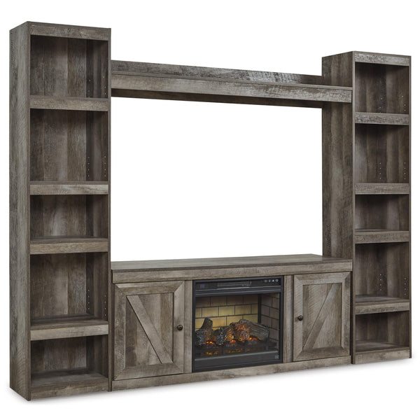  Signature Design by Ashley Wynnlow EW0440W8 4 pc Entertainment Center with Electric Fireplace IMAGE 1