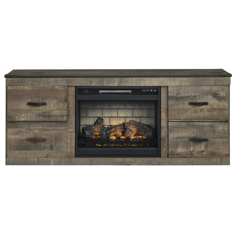  Signature Design by Ashley Trinell EW0446W8 TV Stand with Electric Fireplace IMAGE 2
