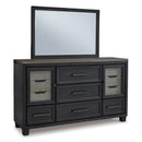 Signature Design by Ashley Foyland B989B1 Dresser and Mirror IMAGE 1