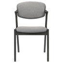 Coaster Furniture Stevie 115112 Padded Wood Dining Arm Chair - Black IMAGE 2