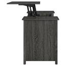  Coaster Furniture Dylan 801576 60-inch 4-Drawer Lift Top Office Desk - Weathered Grey IMAGE 5