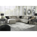 Signature Design by Ashley Colleyville 54405S11 5 pc Power Reclining Sectional with Chaise IMAGE 4