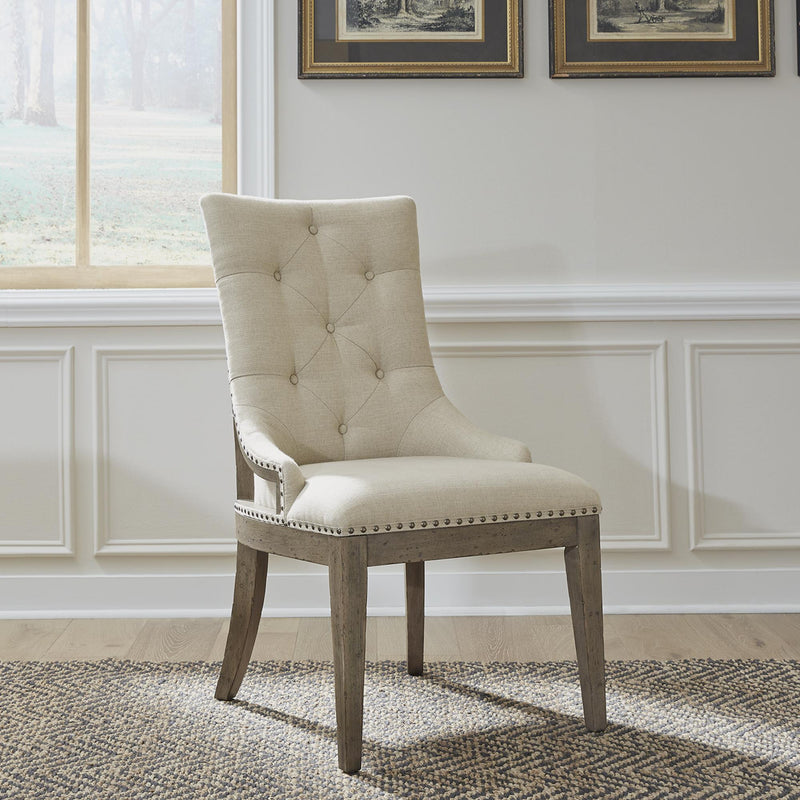  Liberty Furniture Industries Inc. Americana Farmhouse 615-C6501S Uph Shelter Side Chair IMAGE 1