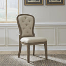  Liberty Furniture Industries Inc. Americana Farmhouse 615-C0501S Uph Tufted Back Side Chair IMAGE 1