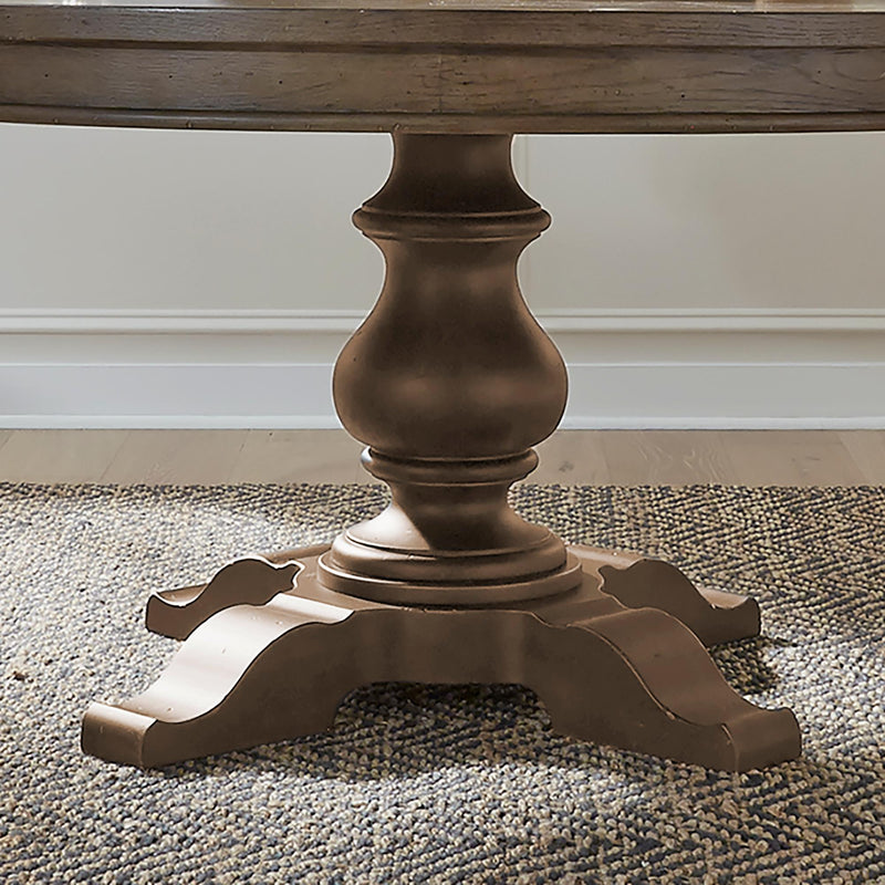  Liberty Furniture Industries Inc. Americana Farmhouse 615-DR-PED Pedestal Table IMAGE 2