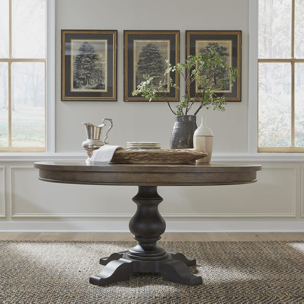  Liberty Furniture Industries Inc. Americana Farmhouse 615-DR-OPED Opt Pedestal Table IMAGE 1