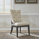  Liberty Furniture Industries Inc. Americana Farmhouse 615-C6501S-B Uph Shelter Side Chair- Black IMAGE 1