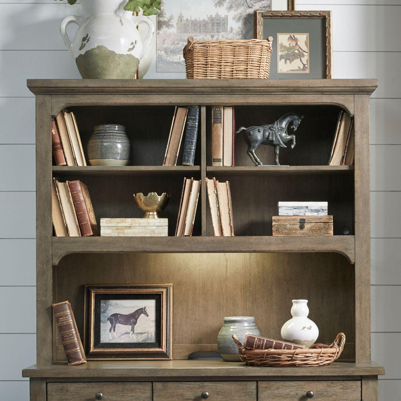  Liberty Furniture Industries Inc. Americana Farmhouse 615-HO-CHS Credenza and Hutch IMAGE 2