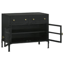 Coaster Furniture Sadler 951761 2-Drawer Metal Accent Storage Cabinet - Matte Black IMAGE 4