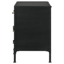 Coaster Furniture Sadler 951761 2-Drawer Metal Accent Storage Cabinet - Matte Black IMAGE 8