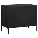Coaster Furniture Sadler 951761 2-Drawer Metal Accent Storage Cabinet - Matte Black IMAGE 9