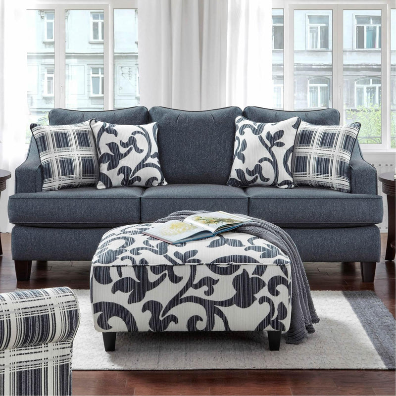 Fusion Furniture Truth or Dare Fabric Sofabed 2334 TRUTH OR DARE NAVY IMAGE 1