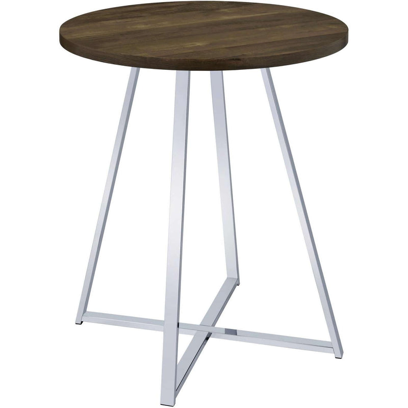Coaster Furniture Burkhart 183516 Round 35-inch Pub Height Bistro Bar Table - Brown Oak IMAGE 1