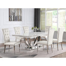 Coaster Furniture Kerwin 111102 Velvet Upholstered Dining Side Chair - White IMAGE 10