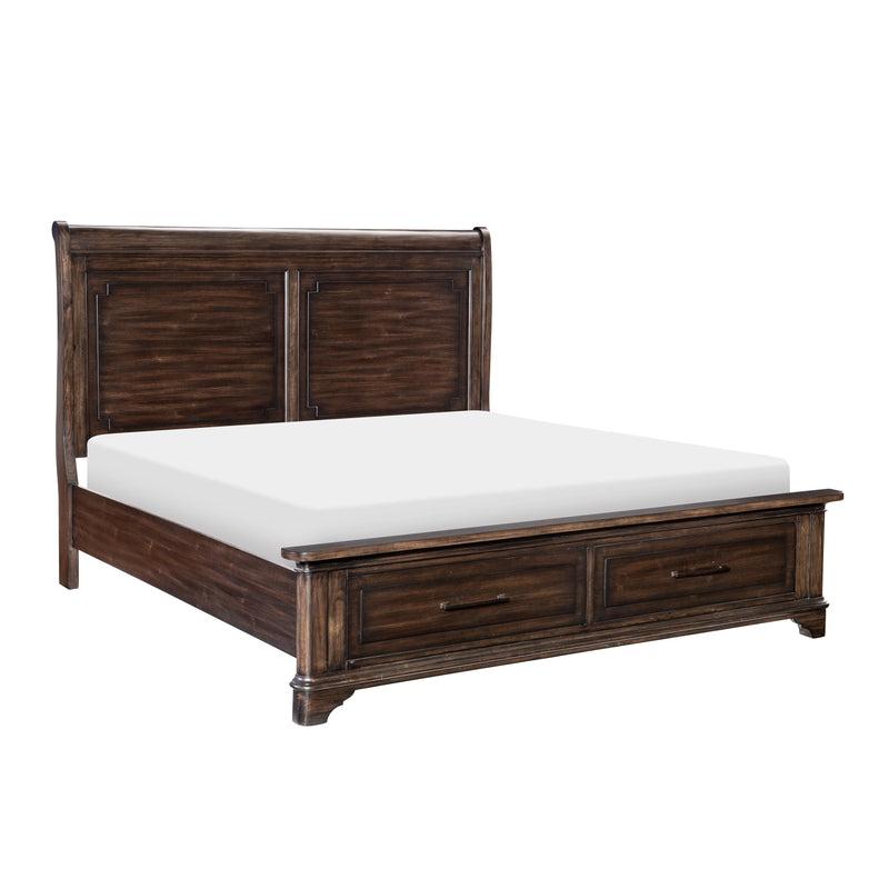 Homelegance Boone 1406-1* Queen Platform Bed with Footboard Storage IMAGE 2