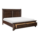 Homelegance Boone 1406-1* Queen Platform Bed with Footboard Storage IMAGE 3