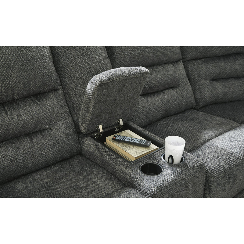Signature Design by Ashley Nettington 44101S3 4 pc Power Reclining Sectional IMAGE 4