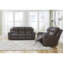 Signature Design by Ashley Lavenhorne 6330689 Reclining Sofa with Drop Down Table IMAGE 14