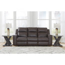 Signature Design by Ashley Lavenhorne 6330689 Reclining Sofa with Drop Down Table IMAGE 6