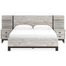 Signature Design by Ashley Vessalli B1036B8 King Panel Bed with Extensions IMAGE 2