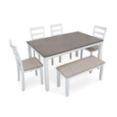 Signature Design by Ashley Stonehollow D382-325 Rectangular Dining Room Table Set IMAGE 4