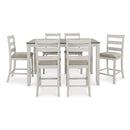 Signature Design by Ashley Skempton D394-423 Rectangular Dining Room Counter Table Set IMAGE 2